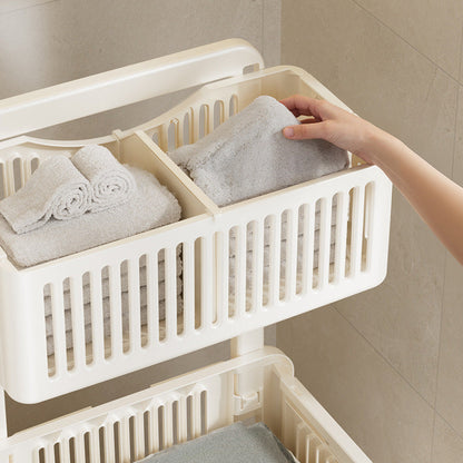 Double-Layer Foldable Laundry Basket