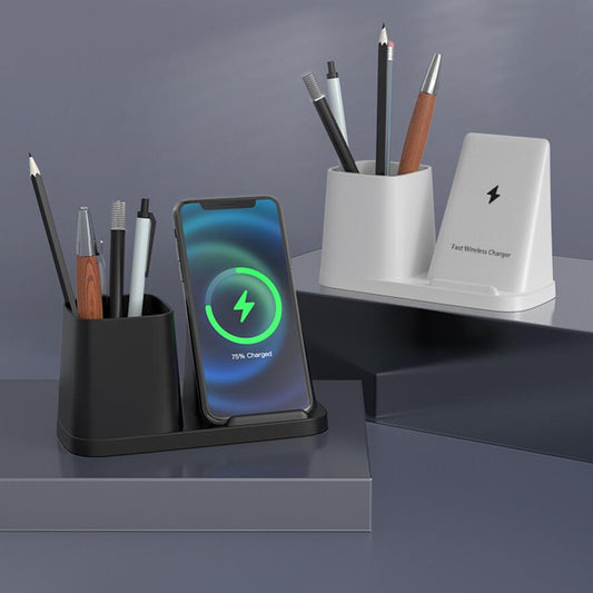 Desktop Pen Holder with Wireless Charger