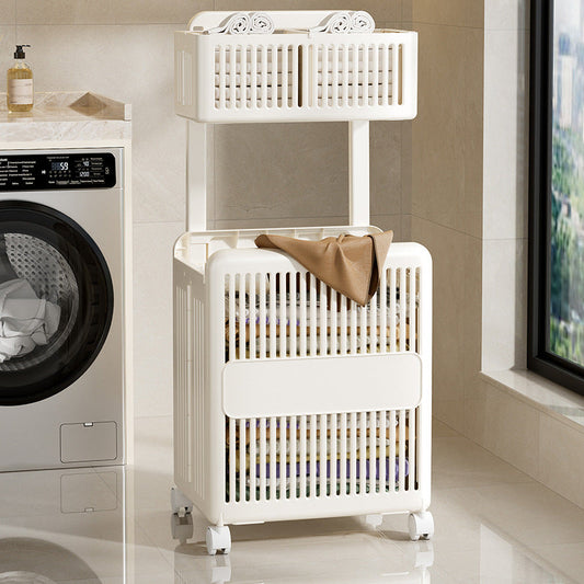 Double-Layer Foldable Laundry Basket