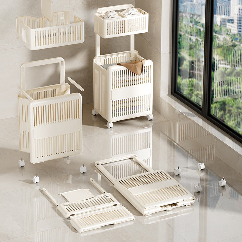 Double-Layer Foldable Laundry Basket