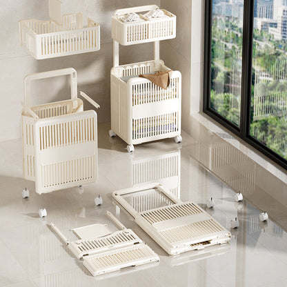 Double-Layer Foldable Laundry Basket